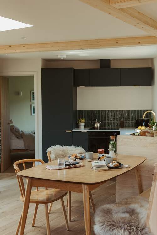 Gather around the dining table to plan the days adventures.