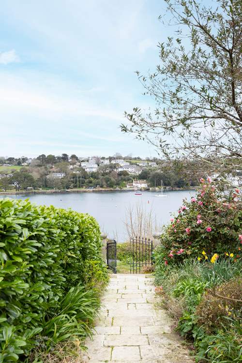 The pretty path down to the road.