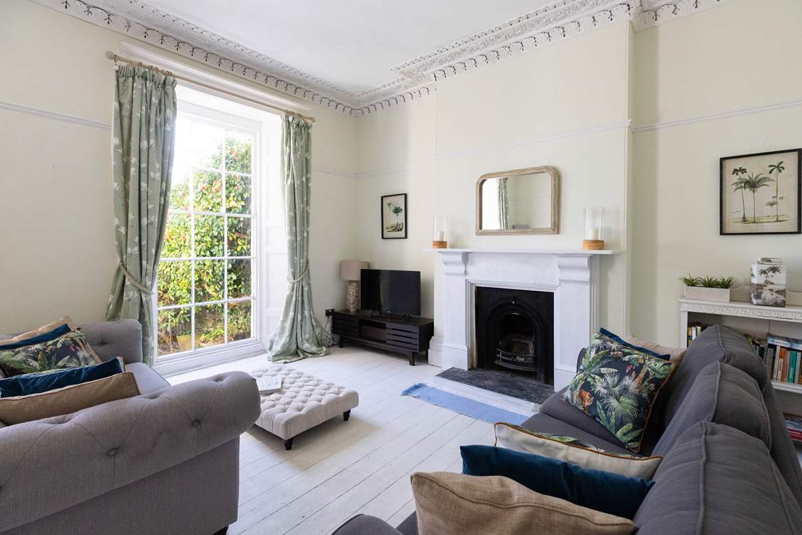 The sitting-room has so many beautiful touches.