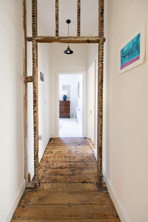 There are many thoughtful original features throughout this apartment.