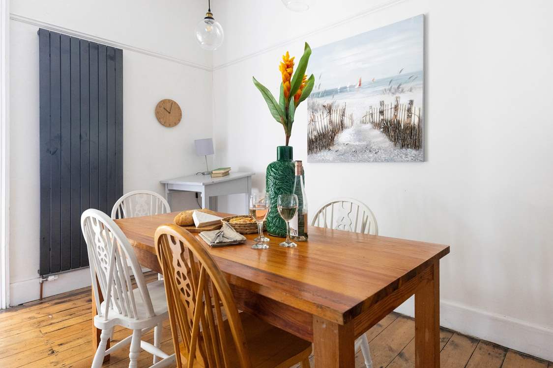 Enjoy long meals around the breakfast table or a game or two.