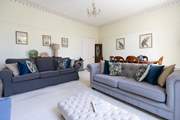 There is plenty of space for everyone on the sofas.