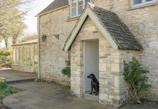 Four legged friends are welcome too. 