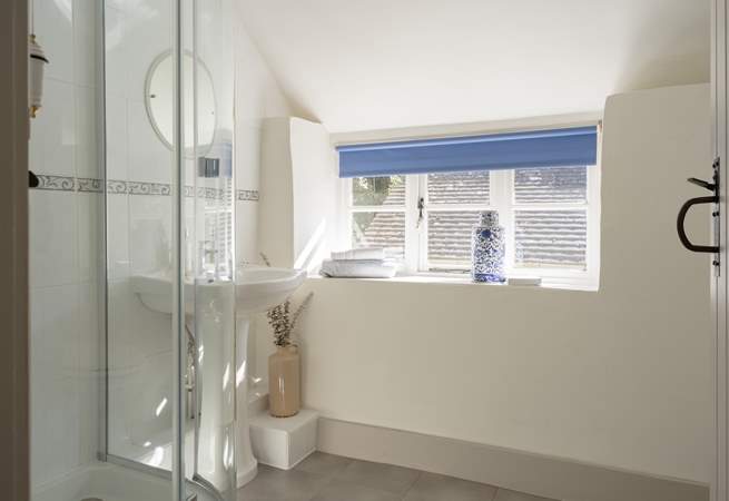 The old latched doors give a sense of charm.