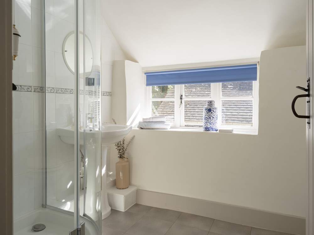 The old latched doors give a sense of charm.