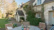 A quintessential Cotswolds cottage with lovely views, stylish interiors and a beautiful garden.