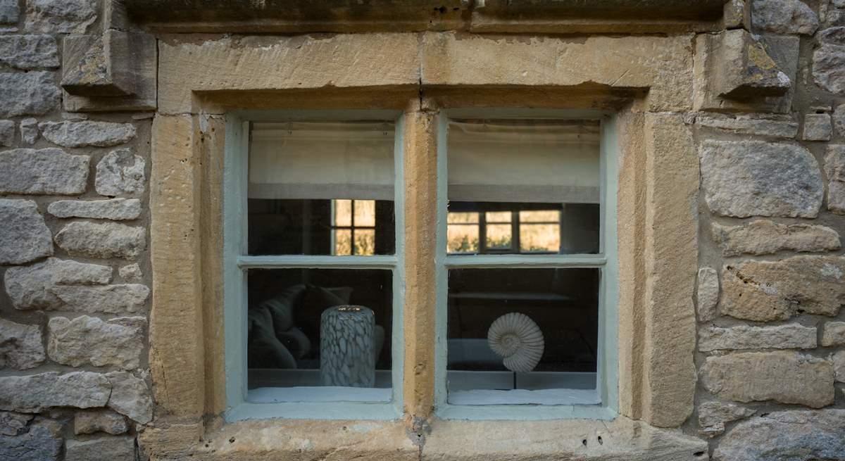 Old stonework is evident all around The Yew Trees.