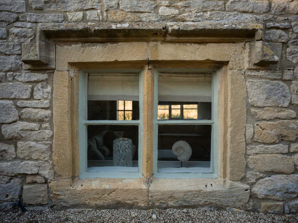 Old stonework is evident all around The Yew Trees.
