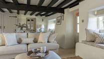 You can take a stroll out into the garden from the sitting-room. 
