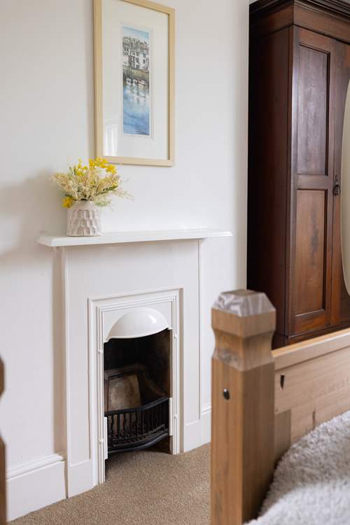 Another beautiful ornamental fireplace.