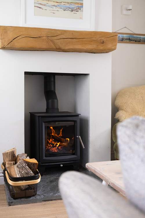 Be mesmerised by the flickering flames.