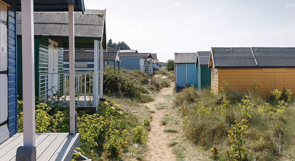 Meander through the pastel beach huts at neighbouring Old Hunstanton beach.