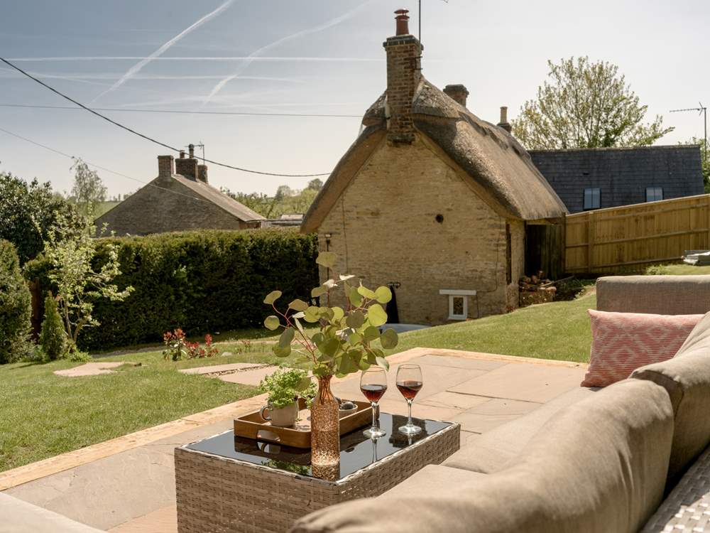 Pure relaxation on the comfy outdoor seating.