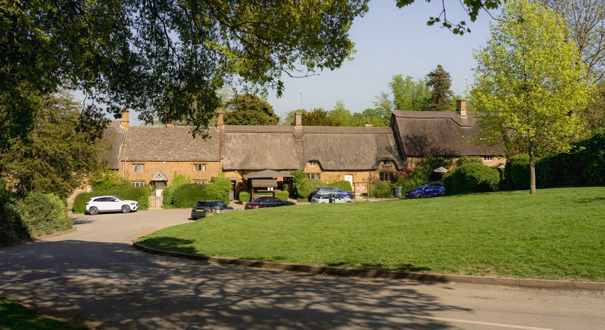 The local village of Great Tew with its pub and shop with cafe. 
