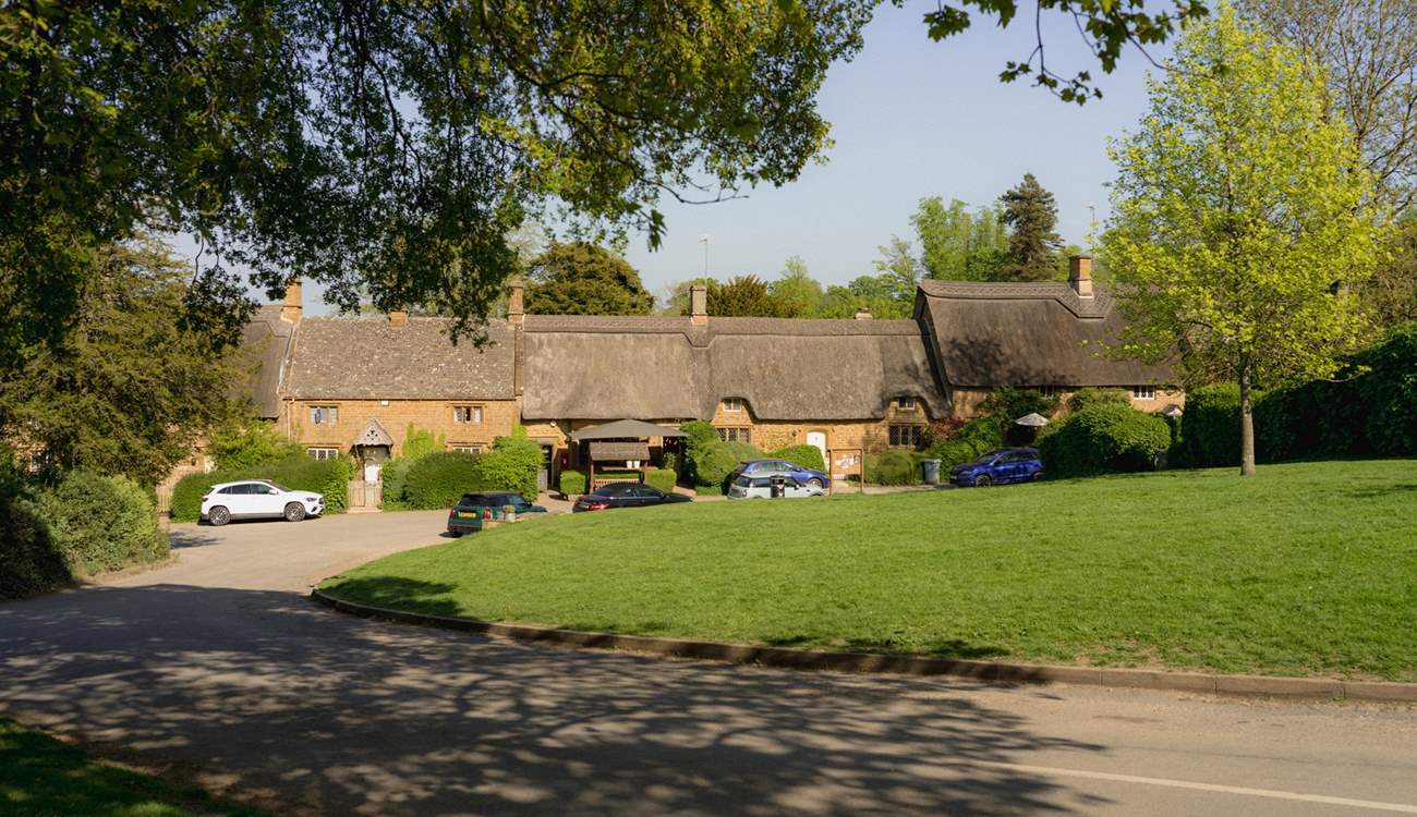 The local village of Great Tew with its pub and shop with cafe. 