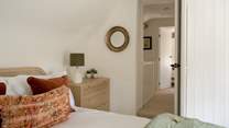 The bedrooms are both doubles with lovely sumptuous throws. 