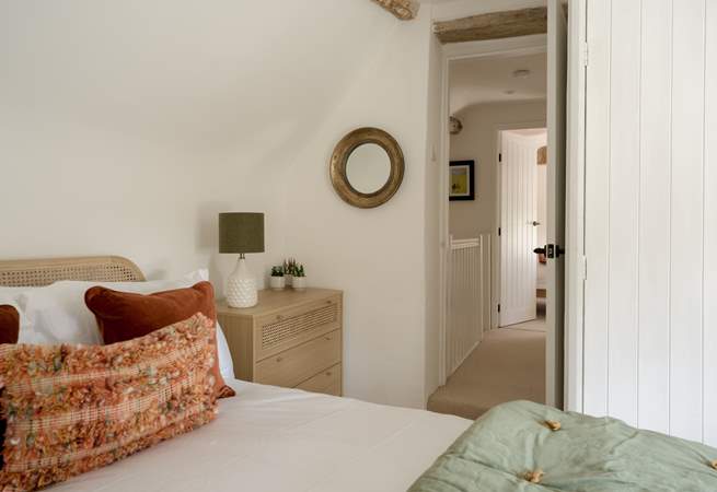 The bedrooms are both doubles with lovely sumptuous throws. 