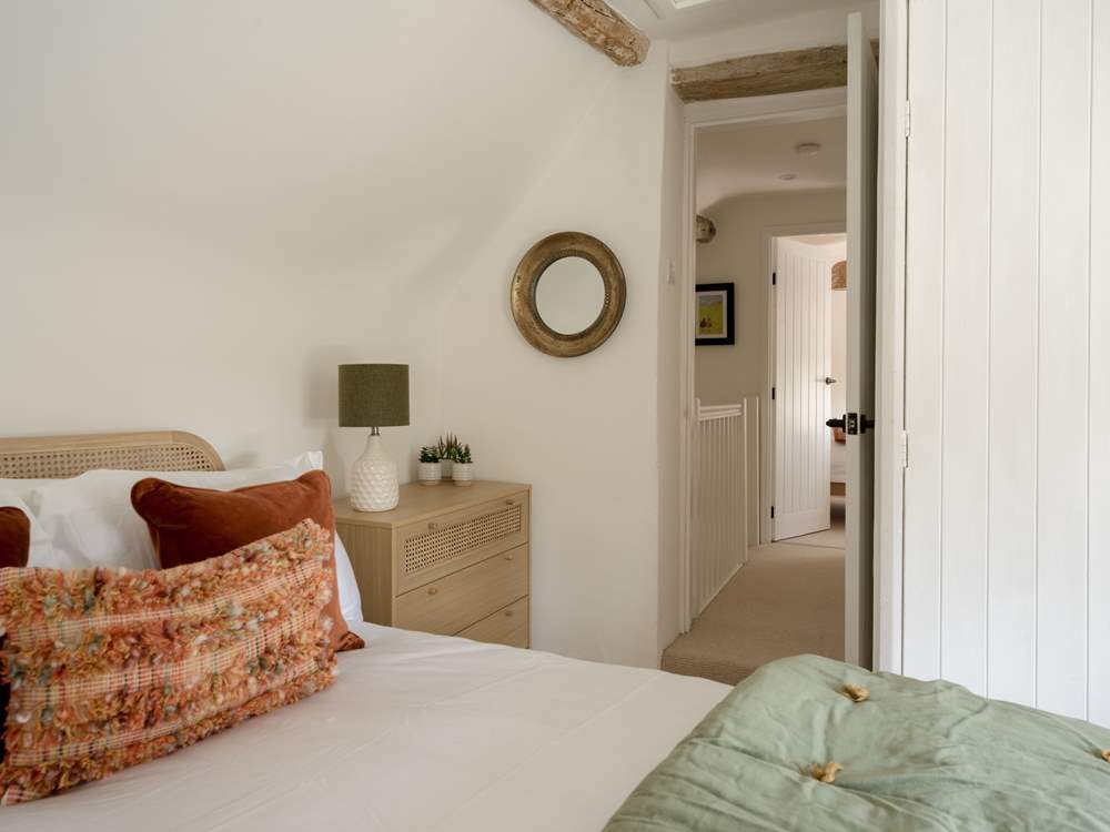 The bedrooms are both doubles with lovely sumptuous throws.