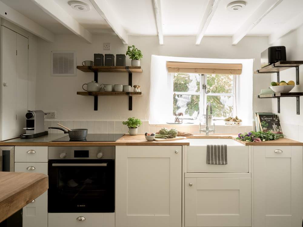 The sun shines in whilst you prepare lunch.