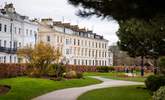 The majestic houses of Filey along the Crescent overlook the gardens and the sea. - Thumbnail Image