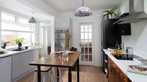 The kitchen has everything you need to whip up an excellent meal.