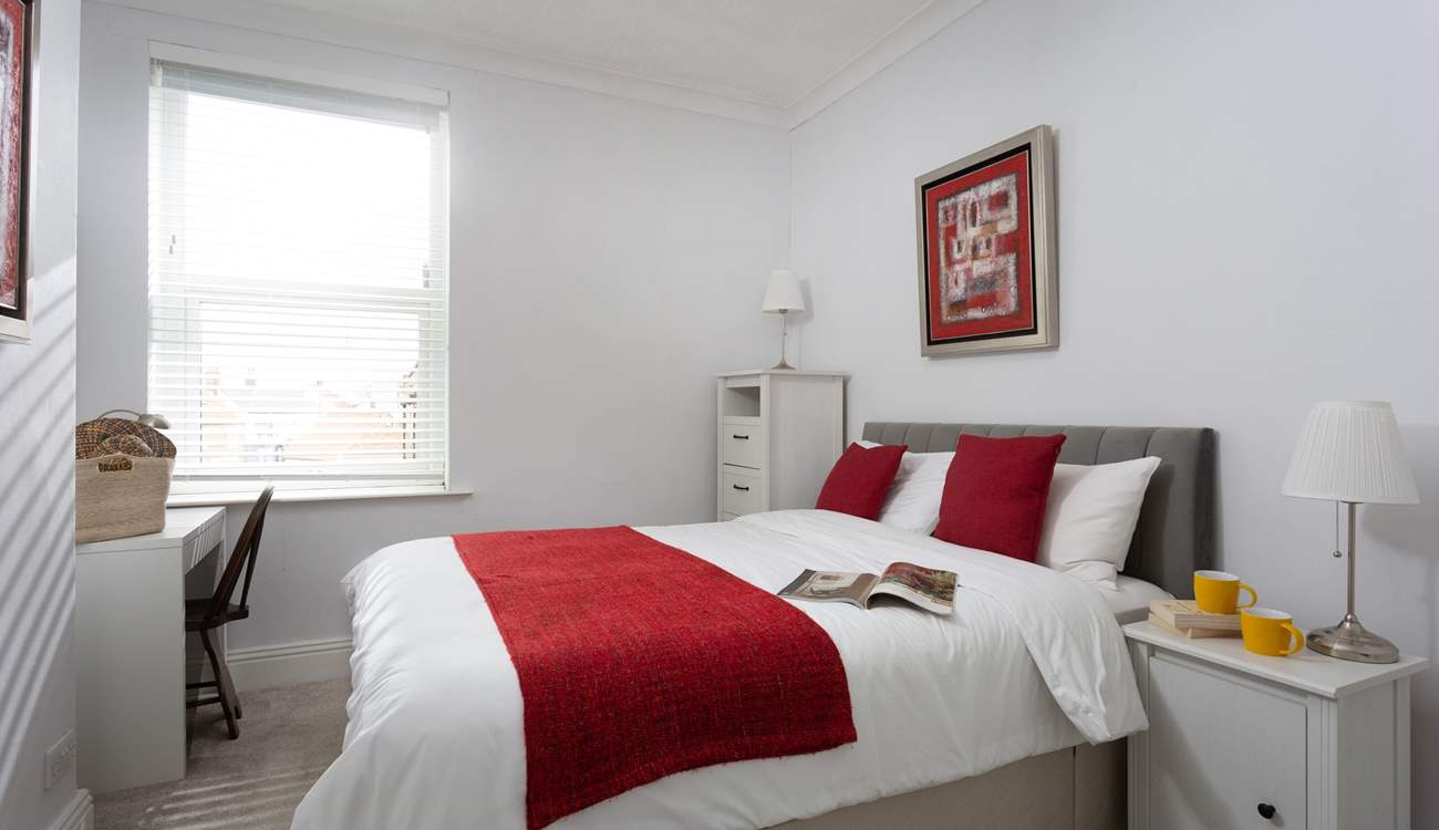 This bedroom is equally delightful.