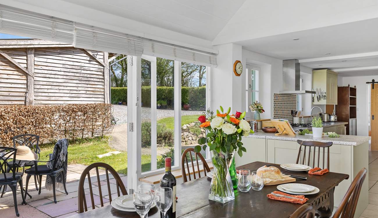 Step out into your fully enclosed outside space.