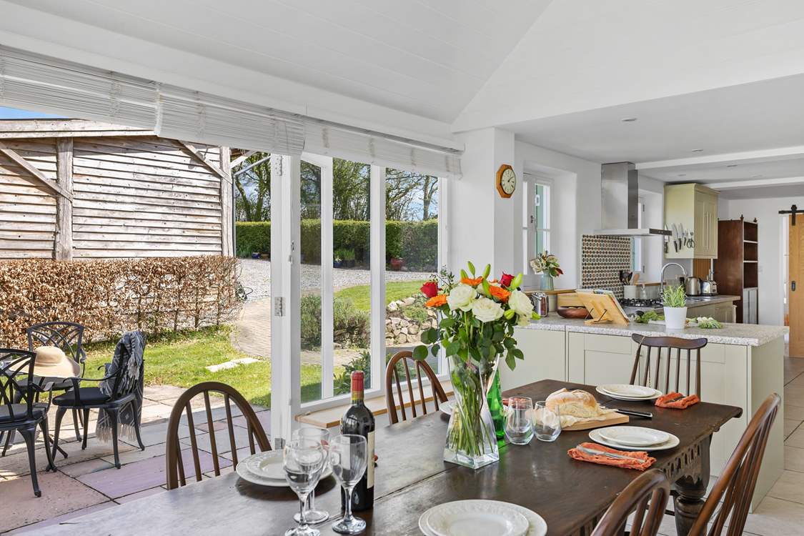 Step out into your fully enclosed outside space.