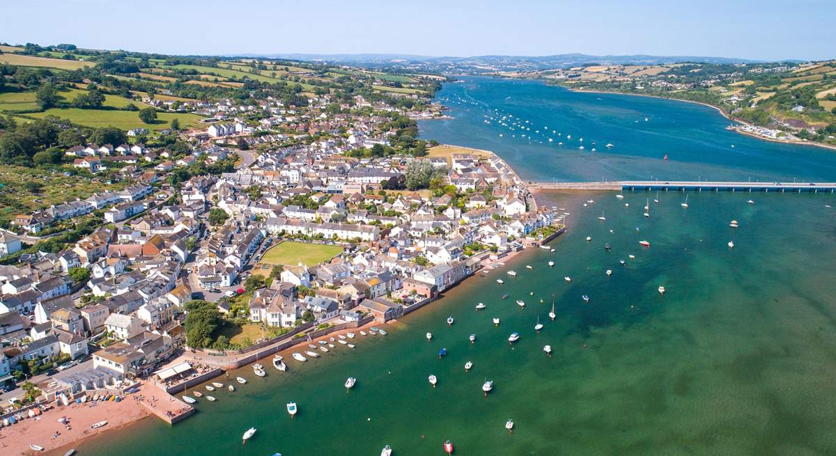If the coast is calling, there are plenty of beaches to choose from. Here you have Shaldon to left of the estuary and the traditional seaside town of Teignmouth on your right.