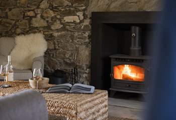 The wood-burner will warm your toes after a day of adventures. 