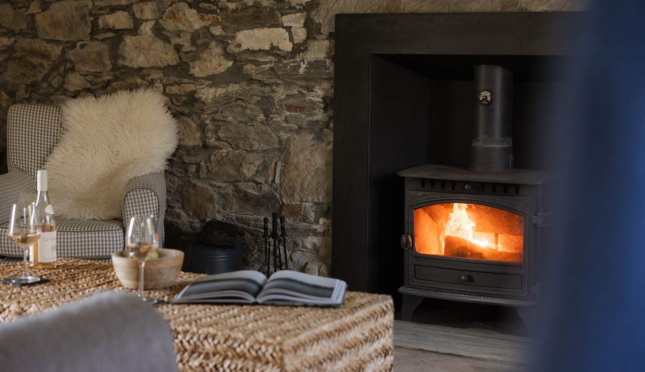 The wood-burner will warm your toes after a day of adventures. 