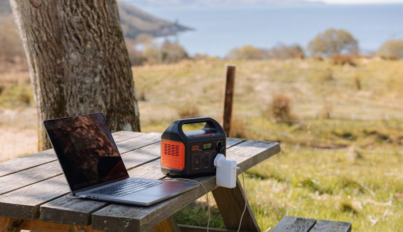 Na Mara is the idyllic location for a writer's retreat. The handy battery packs mean you can power your devices while soaking up the view. 