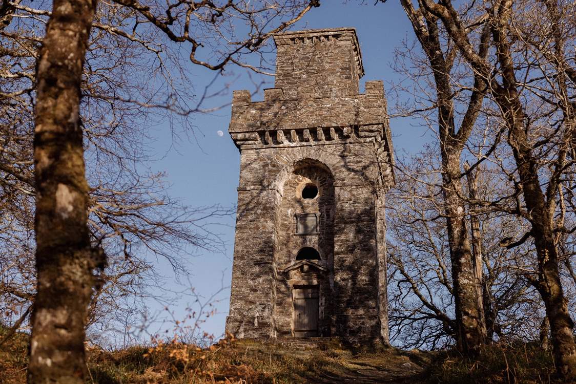 Climb the short trail to the summit and Lady Margaret’s Tower for spectacular views over Loch Linnhe, Loch Etive and the Isle of Mull.