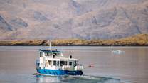During your stay, why not explore some of the nearby islands? This is the Port Appin ferry.