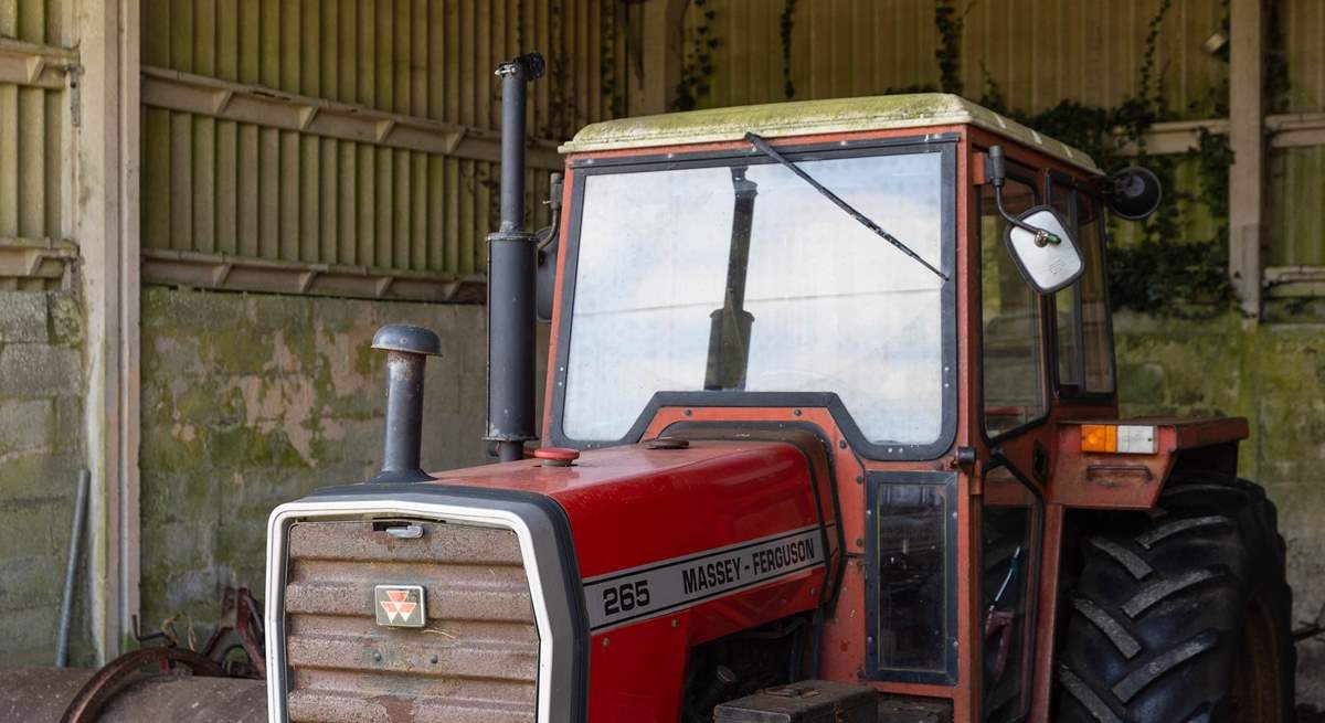 A visit to the owner's barn is a must for tractor enthusiasts.
