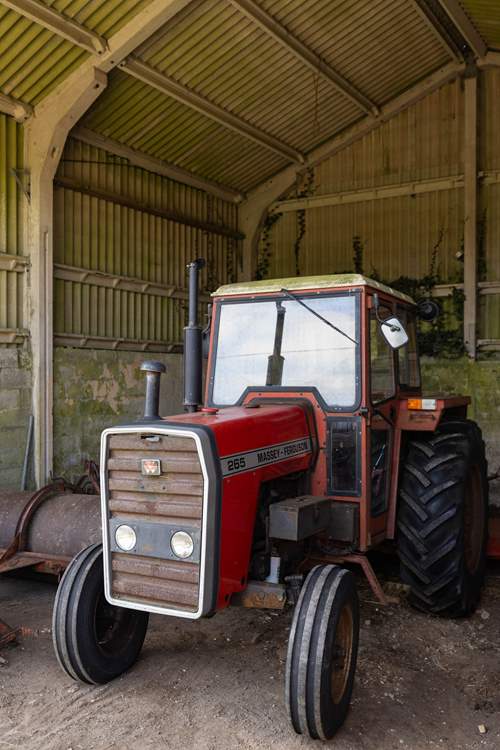 A visit to the owner's barn is a must for tractor enthusiasts.