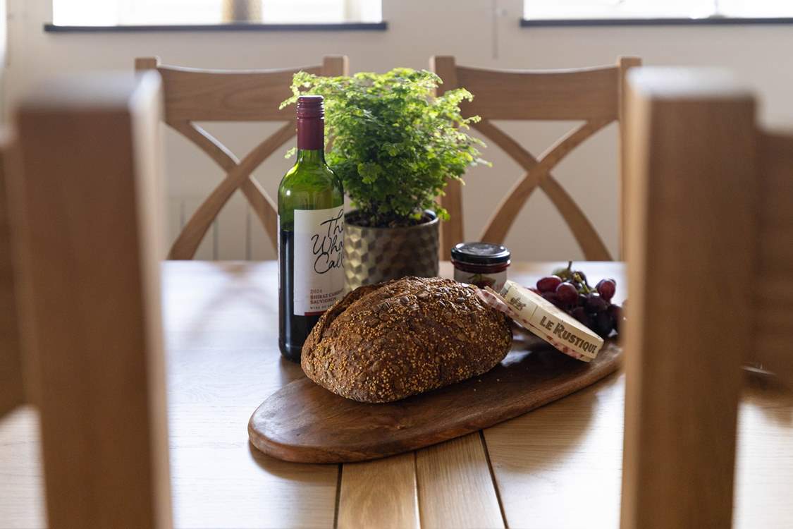 Gather round and share a bottle of wine whilst planning the next day's adventures.