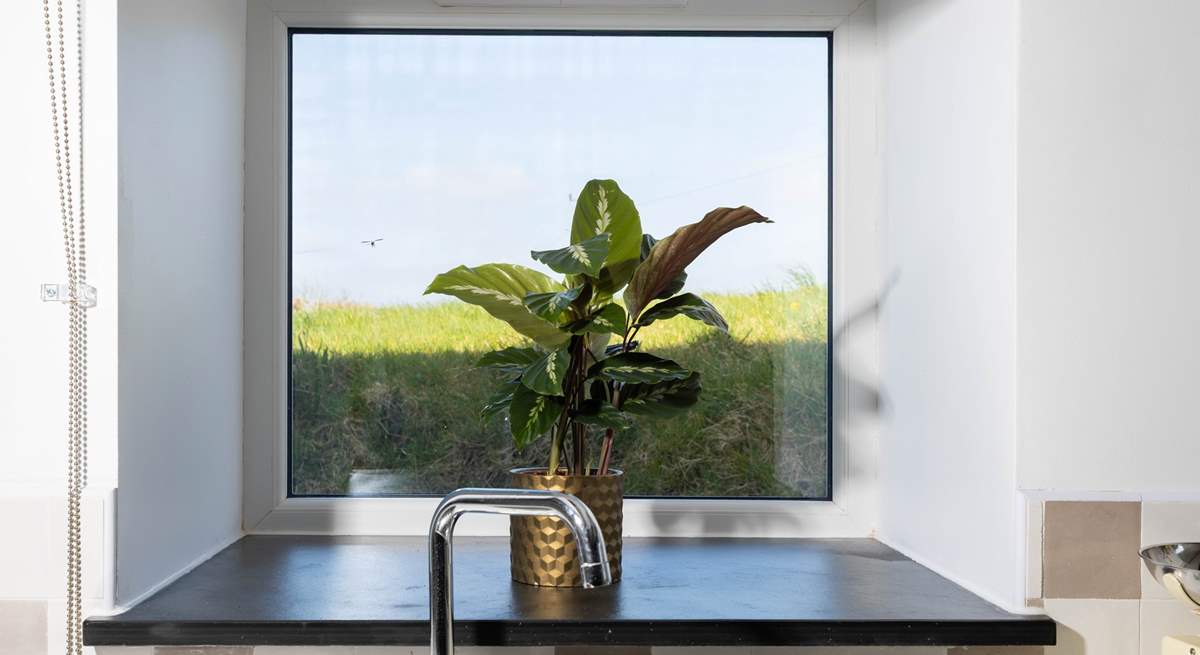 And beautiful views from the kitchen window.