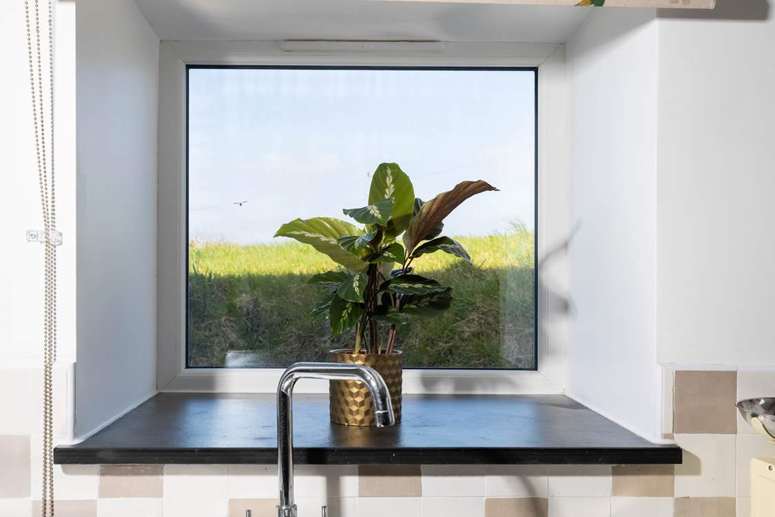 And beautiful views from the kitchen window.