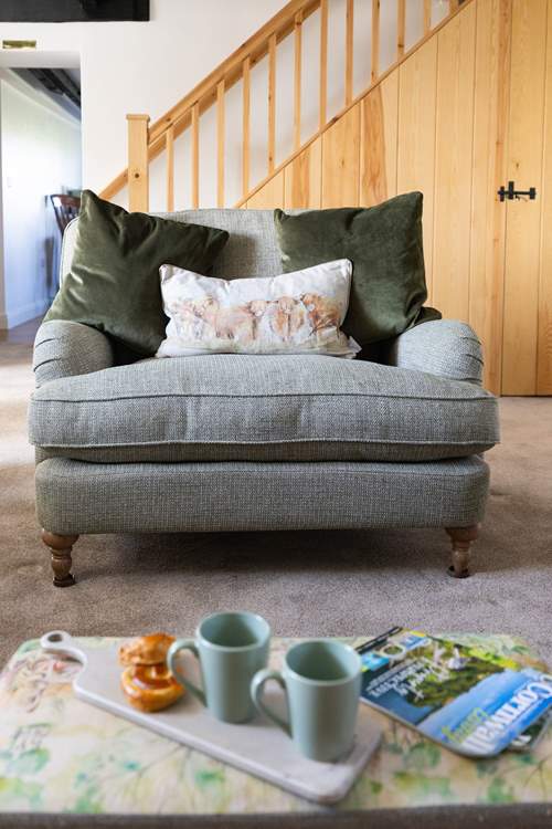 Huge 'sink into' chairs.