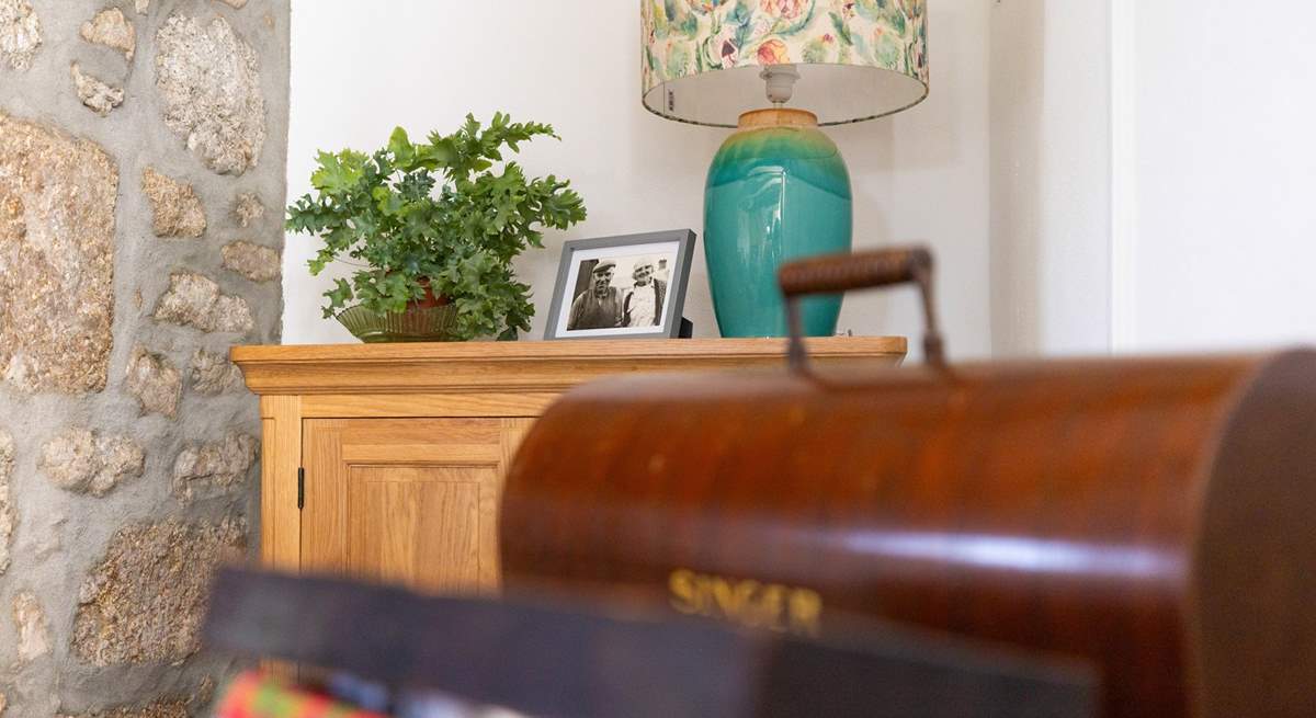 Thick stone walls and a modern interior add to the charm of this cottage.