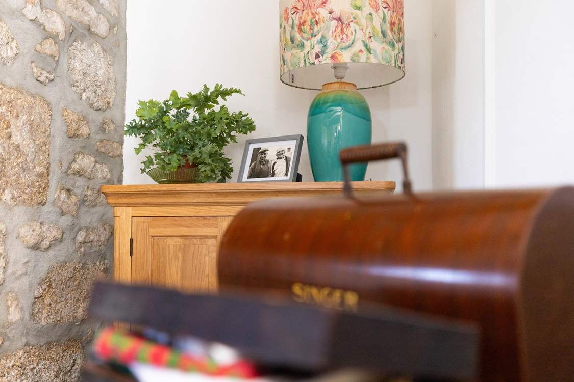 Thick stone walls and a modern interior add to the charm of this cottage.