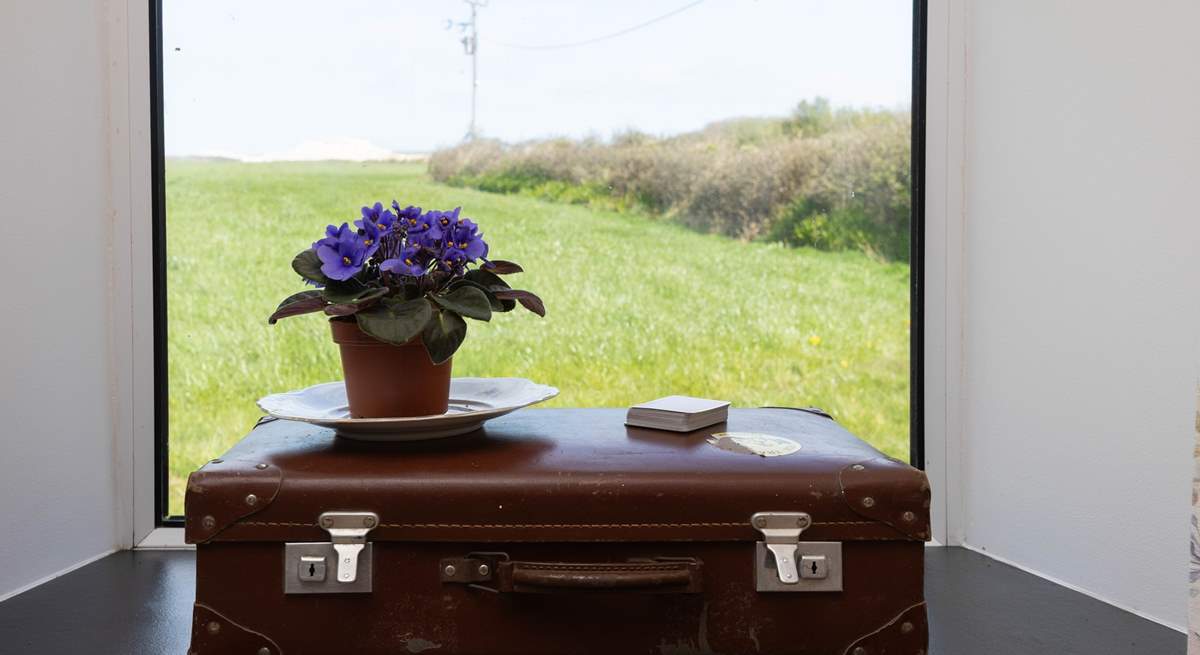 With a real feel of being nestled in the countryside, this view is from the snug.