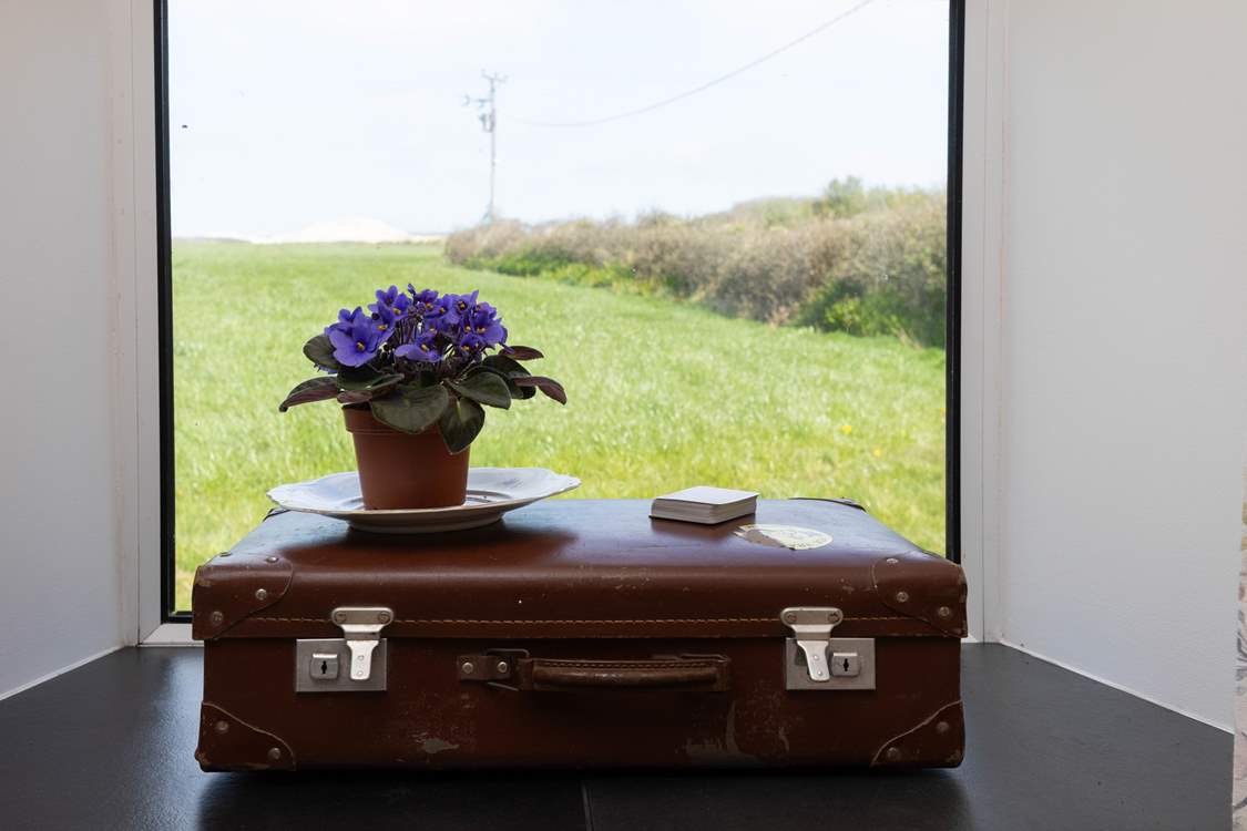 With a real feel of being nestled in the countryside, this view is from the snug.