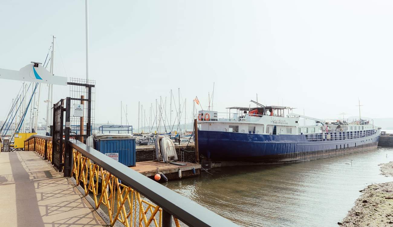 The walkway leading you across to your unique abode. 