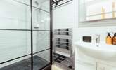 The shower-room that resides in the Captain's Quarters. - Thumbnail Image