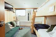The bunk-room is the ideal hideout for adults and children alike.