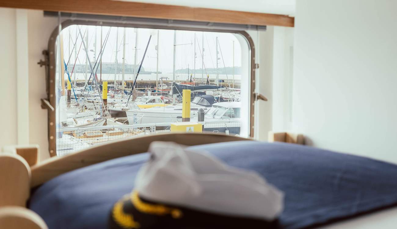 With seaside views of the harbour. 