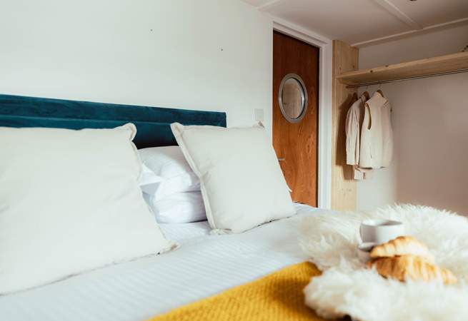 With its cosy king-size bed.