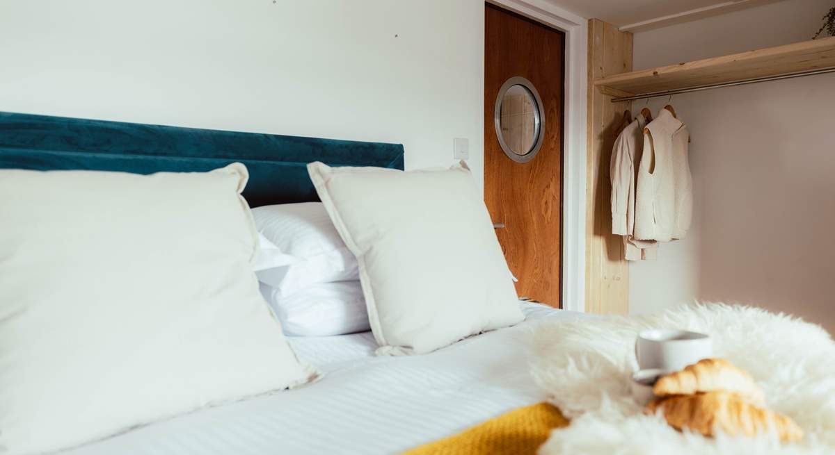 With its cosy king-size bed.